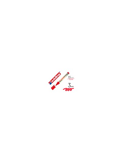 Rotulador edding 28 para pizarra blanca ecoline 90% reciclado color rojo punta redonda 1,5-3 mm recargable