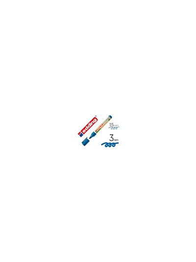 Rotulador edding 28 para pizarra blanca ecoline 90% reciclado color azul punta redonda 1,5-3 mm recargable
