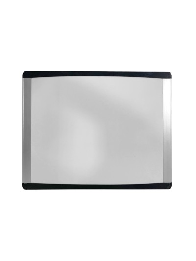 Pizarra blanca bi-office inka magnetica acero lacado marco de aluminio y laterales plastico negro 355x280 mm