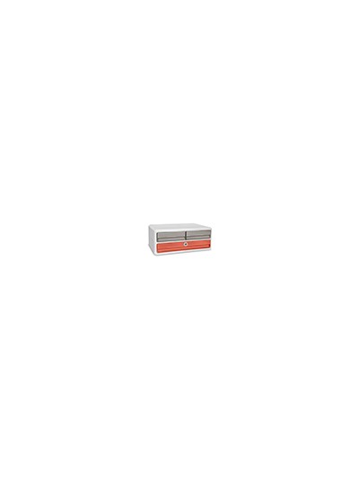 Fichero cajones de sobremesa cep terra nova 2 cajones pequeños + 1 cajon grande color terracota/arena