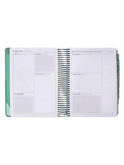Agenda escolar antartik 25-26 espiral fun day azul oscuro dia pagina a5 bilingüe papel fsc 80 gr