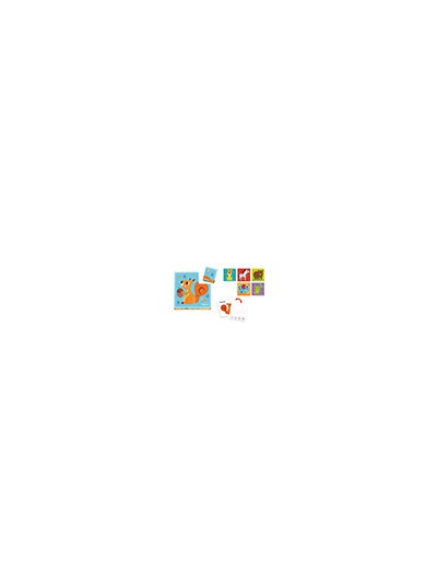 Puzle infantil imaginovo madera cubos de animales +24 meses 15 piezas incluye 12 patrones 22x22x6,4cm