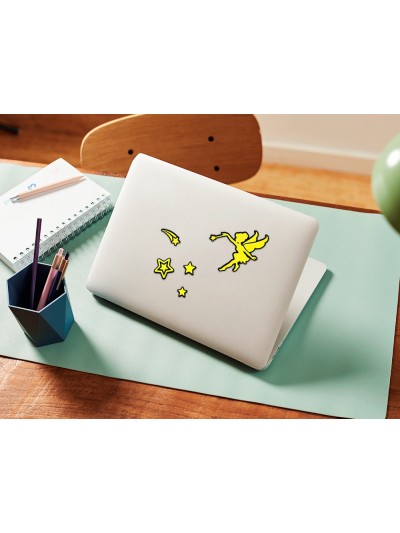 Pegatinas imaginovo luminosas hadas con relieve 190x105 mm en blister