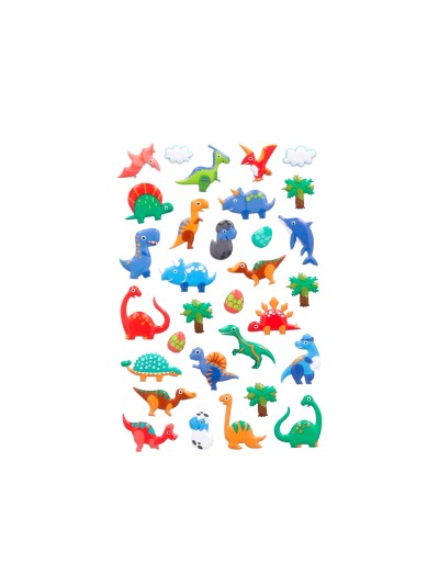 Pegatinas imaginovo kids dinosaurios goma eva 190x105 mm en blister