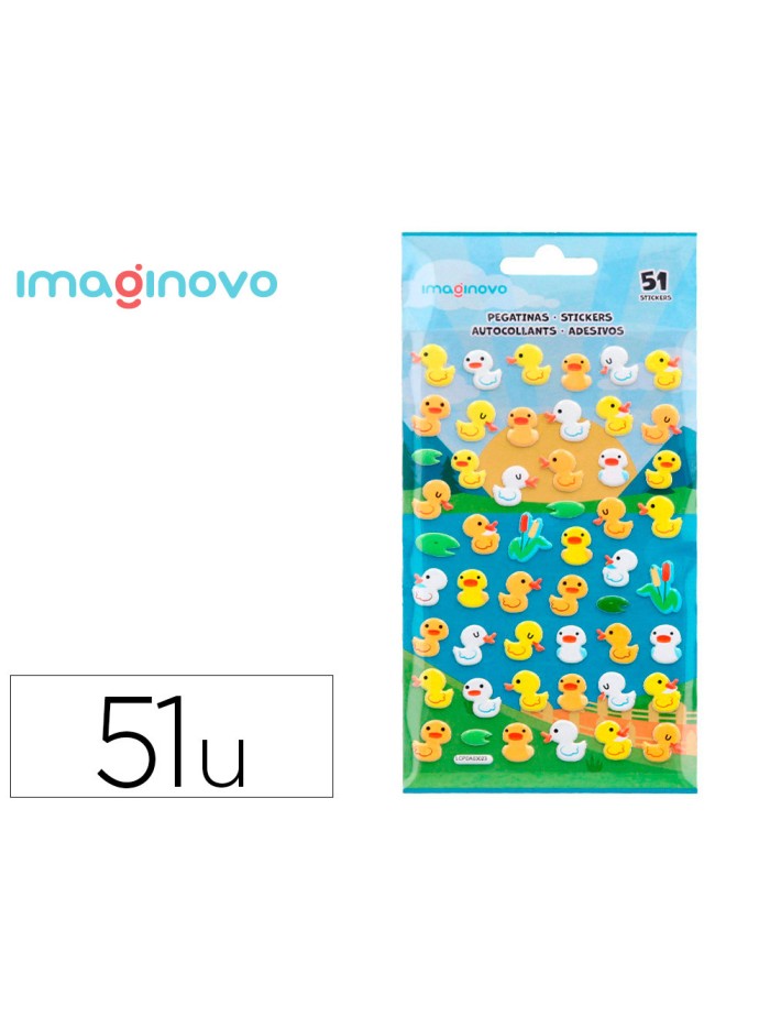 Pegatinas imaginovo cute animales patos con relieve 190x105 mm en blister Pegatinas imaginovo cute animales patos con relieve 190x105 mm en blister