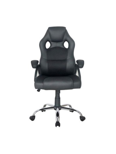 Silla de oficina equip 651016 negra respaldo acolchado ergonomica