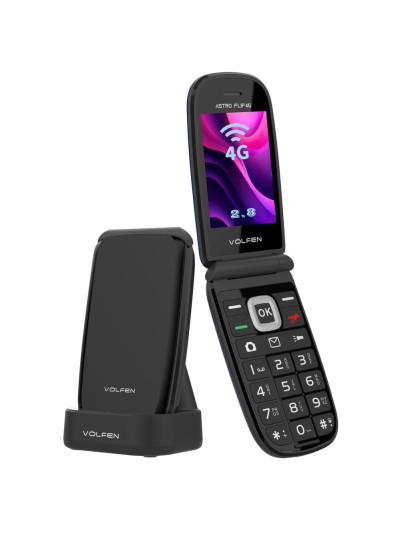 Telefono movil volfen astro flip 4g negro