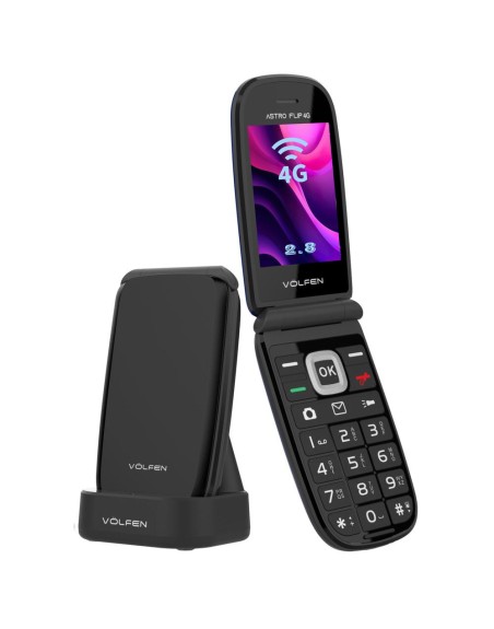 Telefono movil volfen astro flip 4g negro
