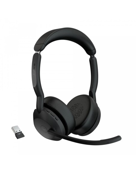 Auriculares jabra evolve2 55 ms stereo inalambrico negro