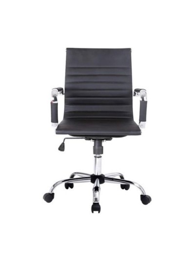 Silla de oficina equip 651002 negra ergonomica respaldo medio