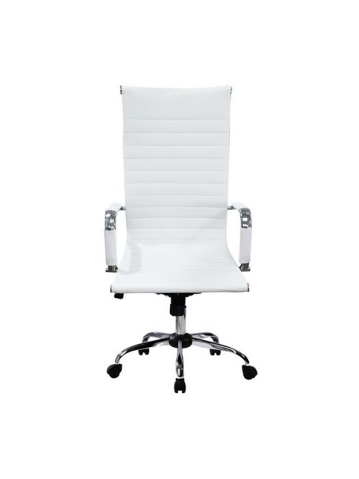 Silla de oficina equip 651017 blanca ergonomica respaldo alto Silla de oficina equip 651017 blanca ergonomica respaldo alto