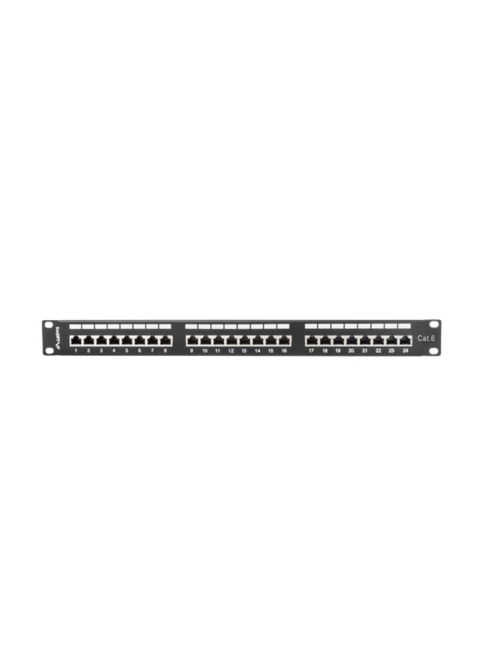 Patch panel lanberg 24 puertos 1u cat.6 sftp 19 pulgadas rack negro Patch panel lanberg 24 puertos 1u cat.6 sftp 19 pulgadas rack negro