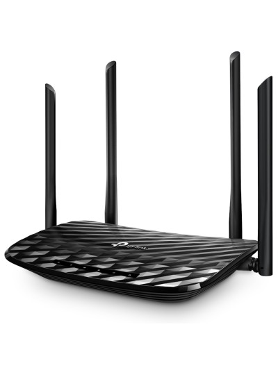 Router wifi archer c6 ac1200 dual band 300mb en 2 -4ghz y 867mb 5ghz 5p giga 4 antenas fijas tp link