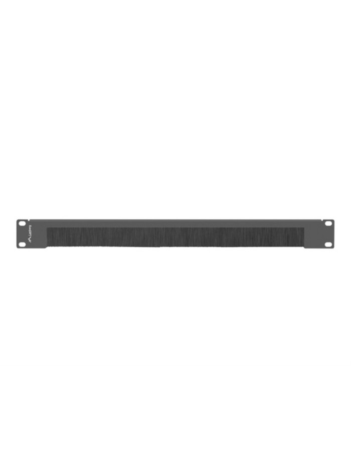 Panel pasacables con cepillo lanberg 1u negro Panel pasacables con cepillo lanberg 1u negro