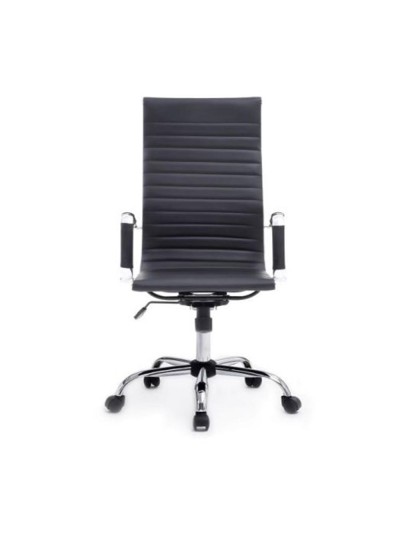 Silla de oficina equip 651001 negra ergonomica respaldo alto