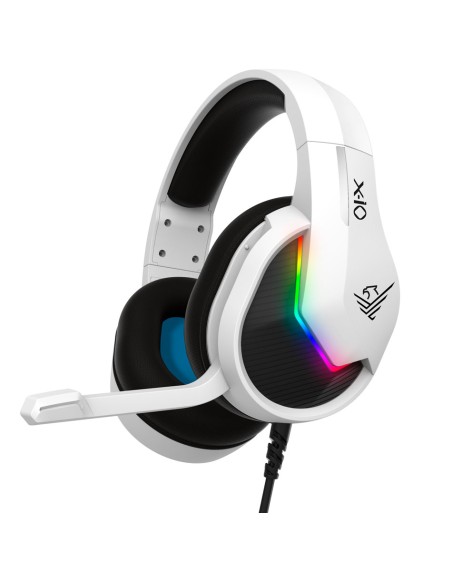 Auriculares gaming phoenix x - io blancos multiplataforma con cable jack y adaptador