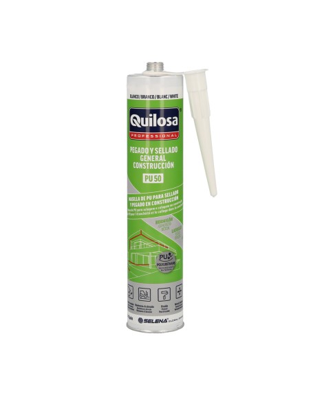 Masilla Poliuretano Blanca Cartucho 300 ml.