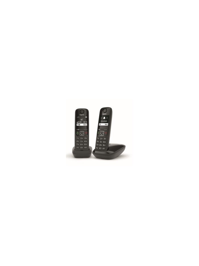 Telefono inalambrico gigaset as690 duo negro Telefono inalambrico gigaset as690 duo negro