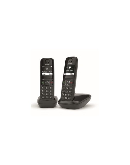 Telefono inalambrico gigaset as690 duo negro