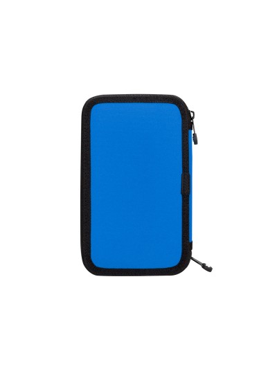 Plumier escolar antartik doble cremalllera color azul 28 piezas