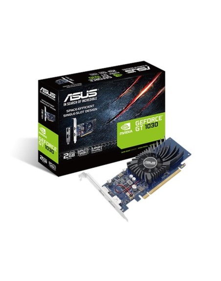 Tarjeta grafica asus nvidia geforce gt1030 2g - brk 2gb gddr5 hdmi display port bajo perfil