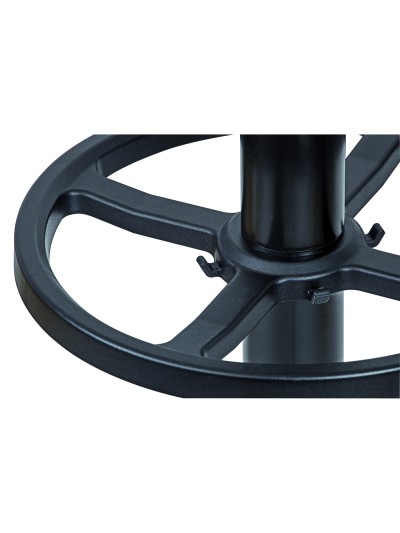 Perchero metalico maul grando 8 colgadores y paraguero color negro 375x1750x365 mm