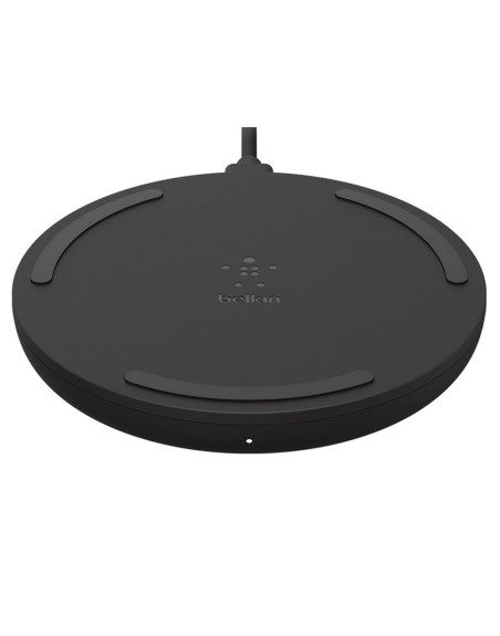 Base de carga inalambrica belkin wia001vfbk boost charge 10w + cargador qc 3.0 24w color negro