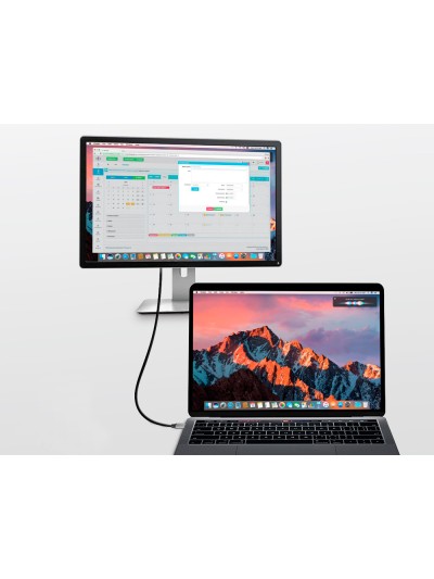 Cable trust calyx adaptador usb-c a hdmi longitud 1,8 m color negro
