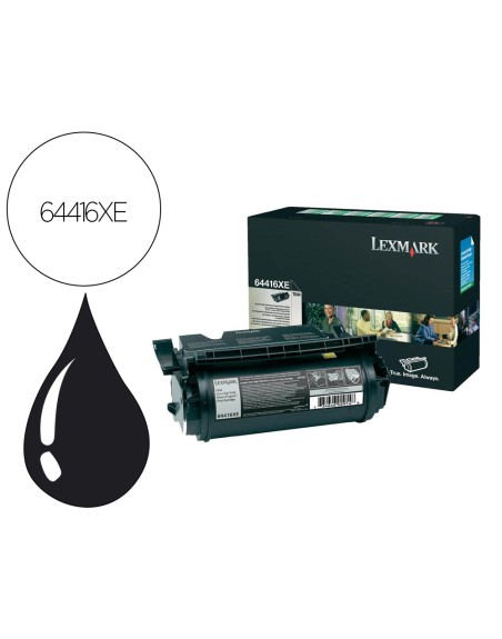 Toner lexmark laser t644 64416xe negro 32000 paginas