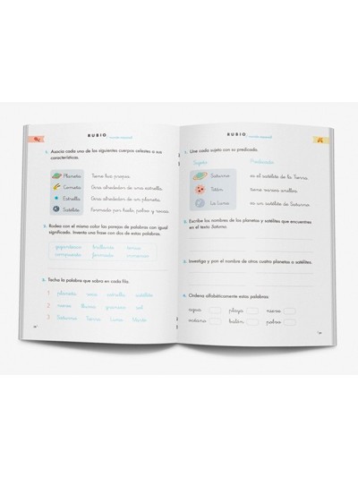 Cuaderno rubio competencia lectora 2 mundo espacial