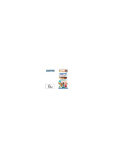 Rotulador giotto turbo maxi skin tones lavable punta bloqueada caja de 6 colores surtidos