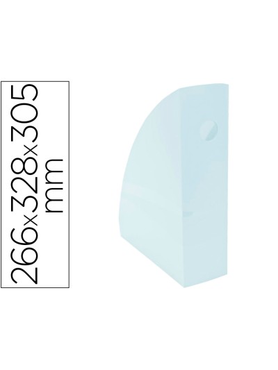 Revistero exacompta aquarel mag-cube azul pastel 266x328x305 mm
