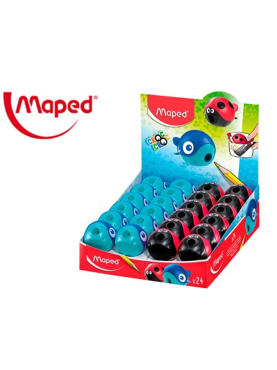 Sacapuntas maped plastico croc croc easy 1 uso con deposito