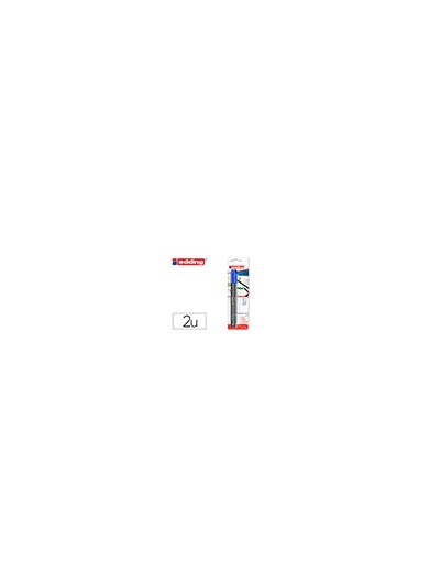 Rotulador edding punta fibra 1200 azul n.3 punta redonda 0.5 mm blister de 2 unidades