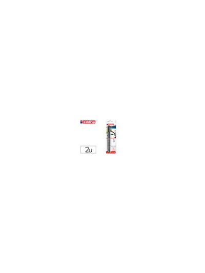 Rotulador edding punta fibra 1200 negro n.1 punta redonda 0.5 mm blister de 2 unidades