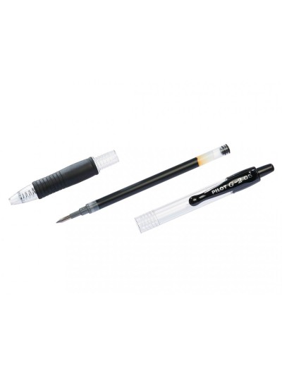 Boligrafo pilot g-2 negro tinta gel retractil sujecion de caucho en blister