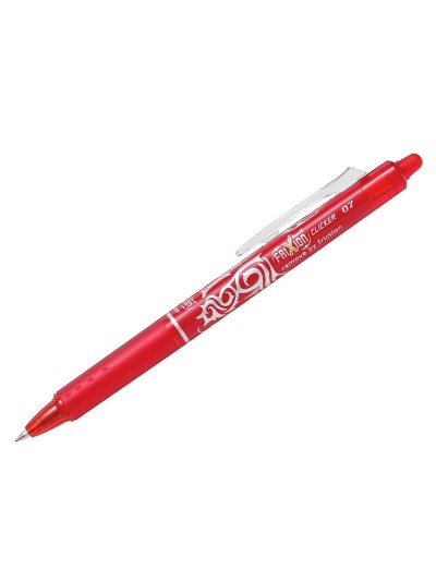Boligrafo pilot frixion clicker borrable 0,7 mm punta media rojo en blister