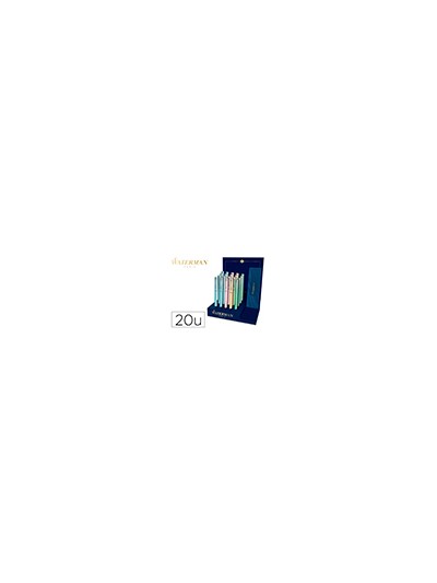 Boligrafo waterman allure pastel expositor de 20 unidades 4 colores pastel surtidos