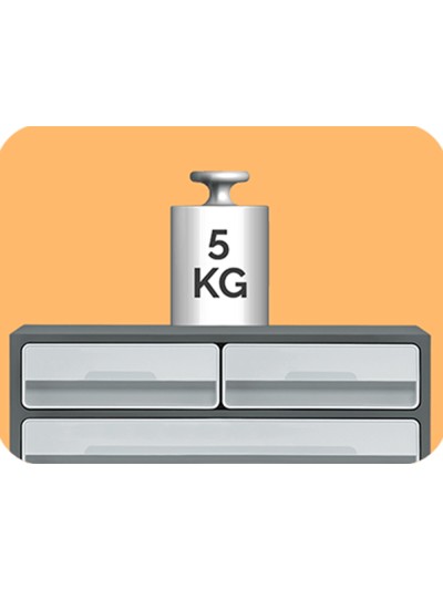 Fichero cajones de sobremesa cep moov up reciclado 80% 3 cajones color gris 275x369x146 mm
