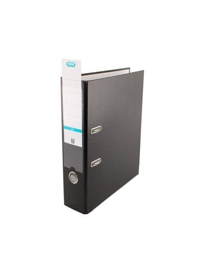 Archivador de palanca elba top carton compacto polipropileno con rado din a4 lomo de 80 mm negro