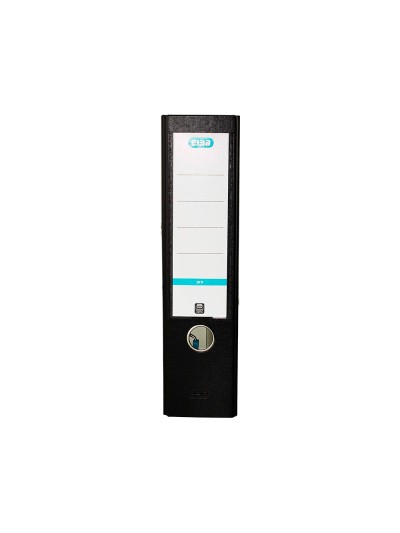 Archivador de palanca elba top carton compacto polipropileno con rado din a4 lomo de 80 mm negro