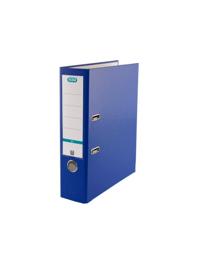 Archivador de palanca elba top carton compacto polipropileno con rado din a4 lomo de 80 mm azul