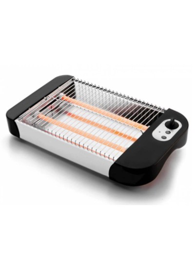 Tostador lacor plano potencia 600w con bandeja recogemigas 36x21x6,5 cm