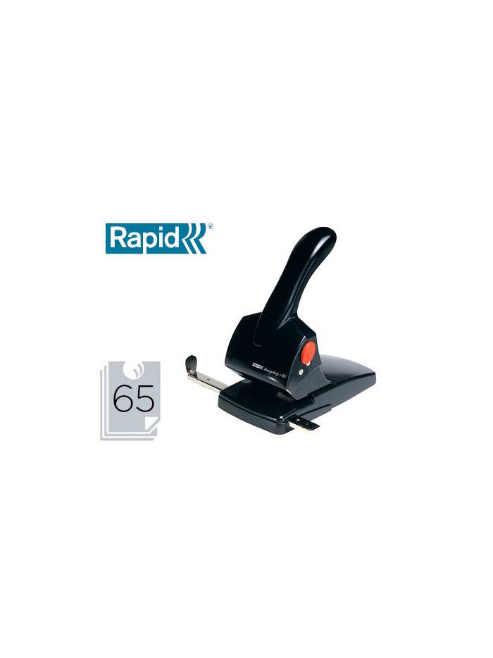 Taladrador rapid hdc65 fashion metalico/abs color negro capacidad 65 hojas Taladrador rapid hdc65 fashion metalico/abs color negro capacidad 65 hojas
