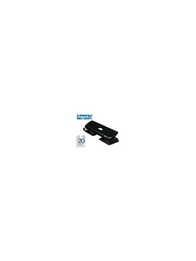 Taladrador rapid fashion fc20/4 metalico color negro 4 taladros capacidad 20 hojas