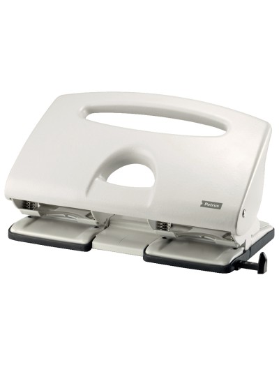 Taladrador petrus 505 metalico color gris 4 punzones capacidad 40 hojas