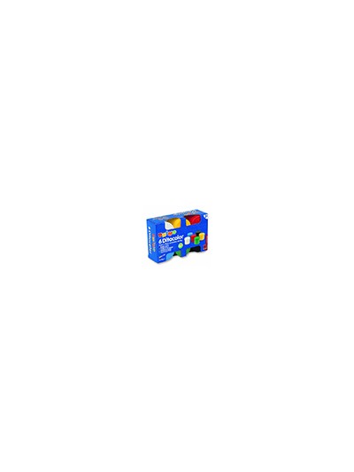 Pintura de dedos primo 50 g caja de 6 unidades colores surtidos