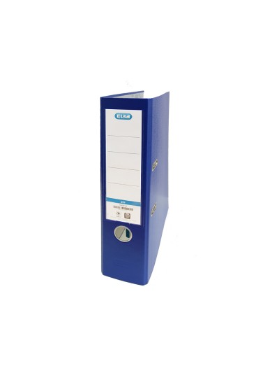 Archivador de palanca elba carton forrado pvc con rado top folio lomo 80 mm azul