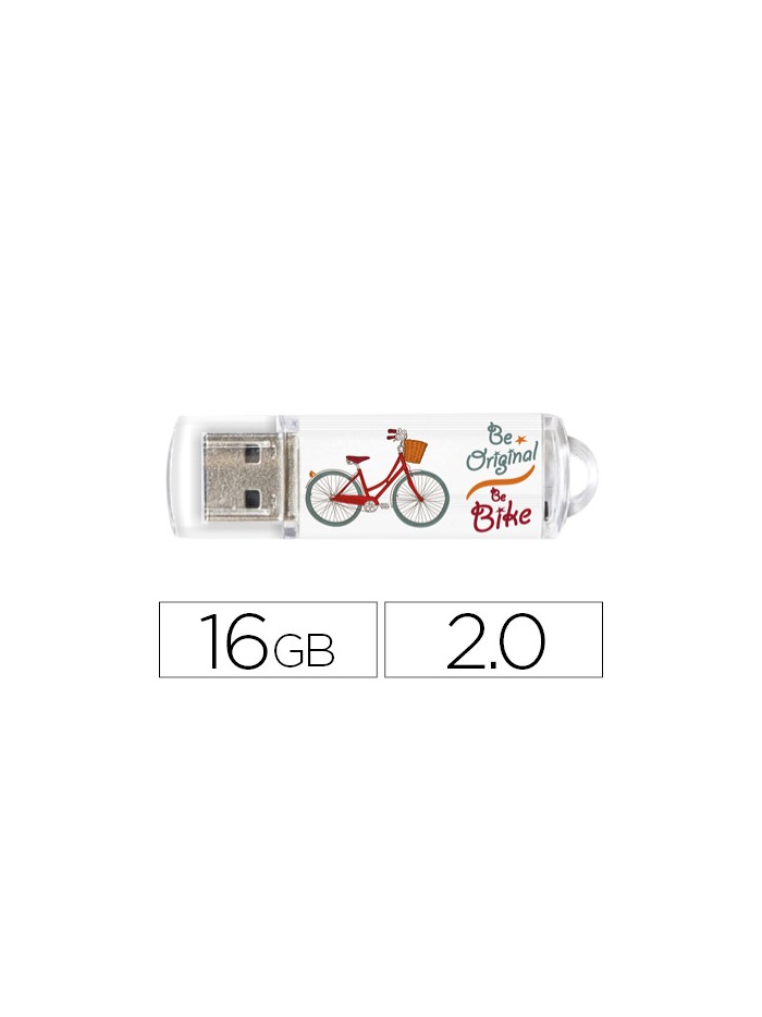 Memoria usb techonetech flash drive 16 gb 2.0 be bike Memoria usb techonetech flash drive 16 gb 2.0 be bike
