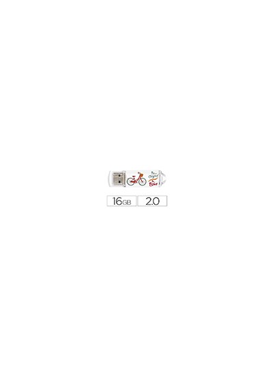 Memoria usb techonetech flash drive 16 gb 2.0 be bike